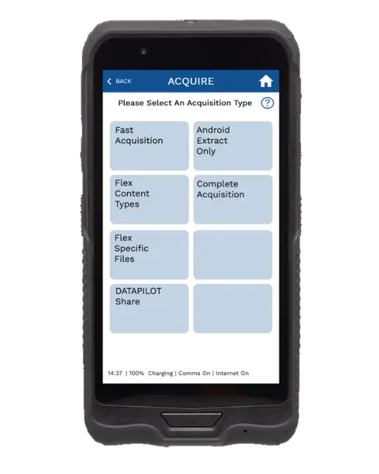 DATAPILOT digital evidence acquisition types